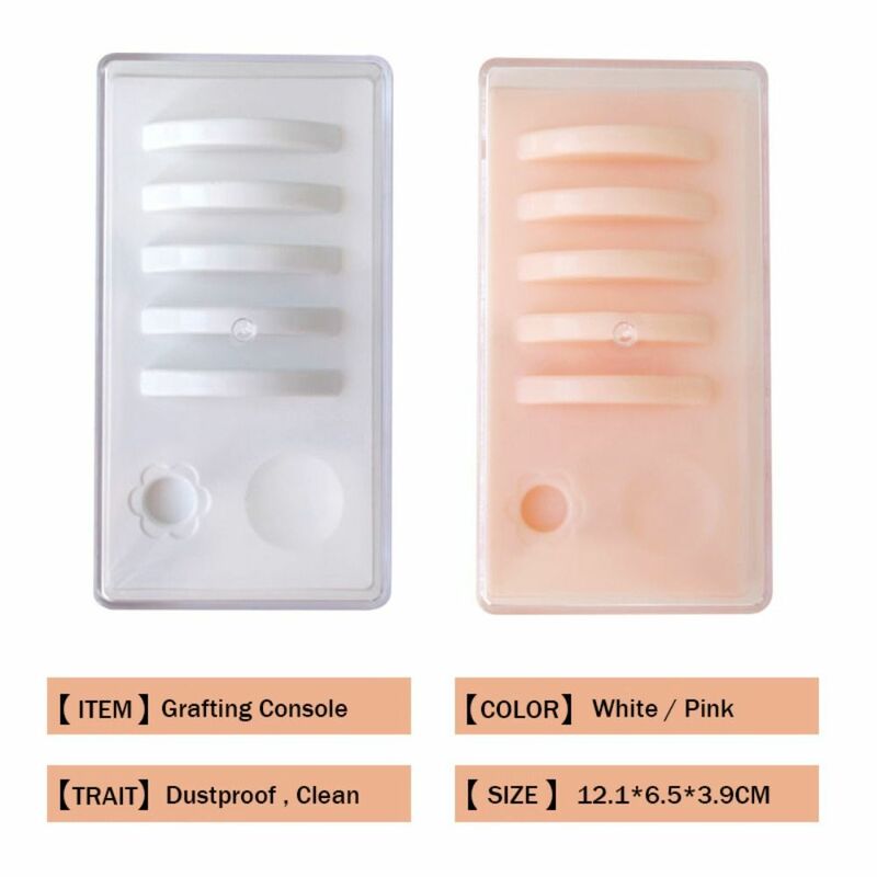 Plastics False eyelash pad Pallet Lashes Stand Pad False Eyelashes palette Glue Holder Storage Box Eyelashes Extension Tools