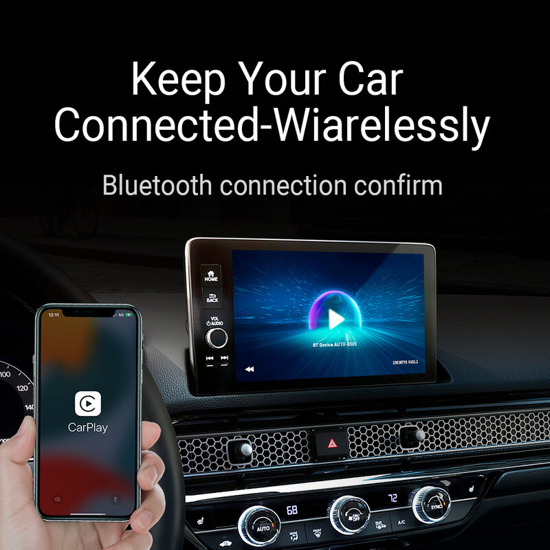 U2Air Sistem Cerdas mobil CarPlay nirkabel Apple, Aksesori Mobil elektronik, hadiah Hari Valentine, perangkat elektronik