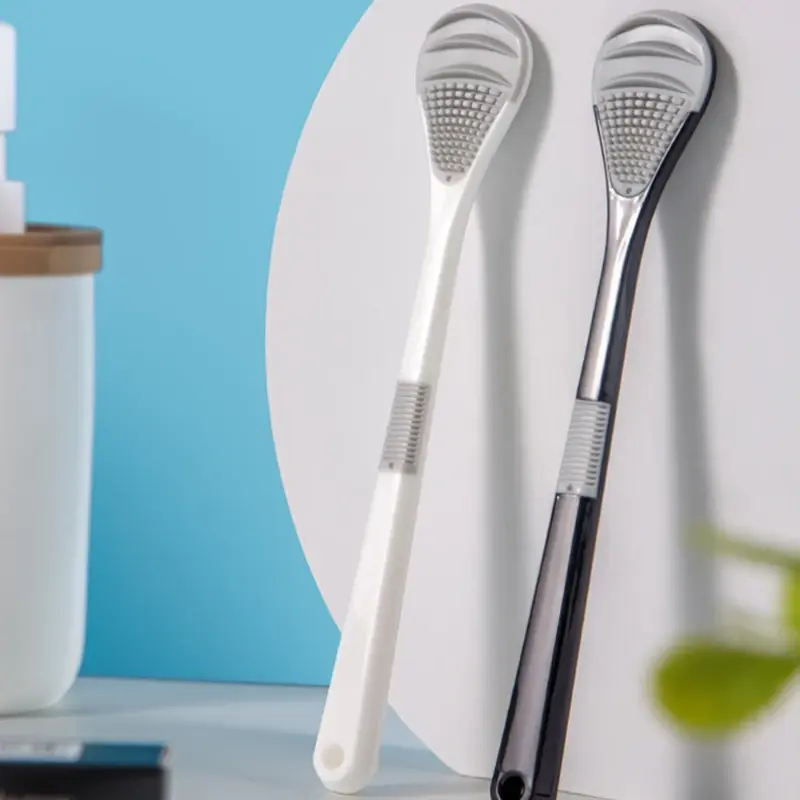 Zungen reiniger Bürste wieder verwendbare Mun drein igung Schaber Mundgeruch mehrfarbige Bürste Pflege Werkzeug Zunge schlechte Hygiene Pflege Entfernung