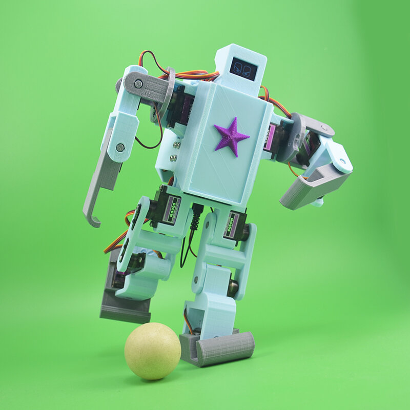 Robot biónico con reconocimiento de voz, dispositivo de código abierto, Wifi, infrarrojo, Bluetooth, Control remoto, programable, humanoide, 12 Dof