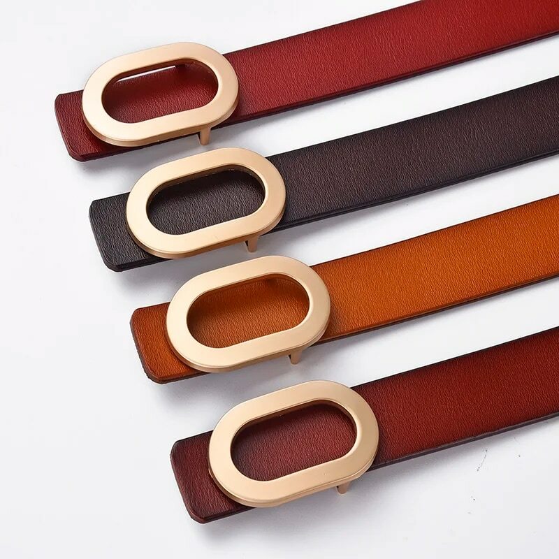 Cinturón de diseñador de lujo para mujer, cinturón ajustable con agujero de aguja, hebilla de cuero, a la moda, cinturón de alta calidad para chica, nuevo