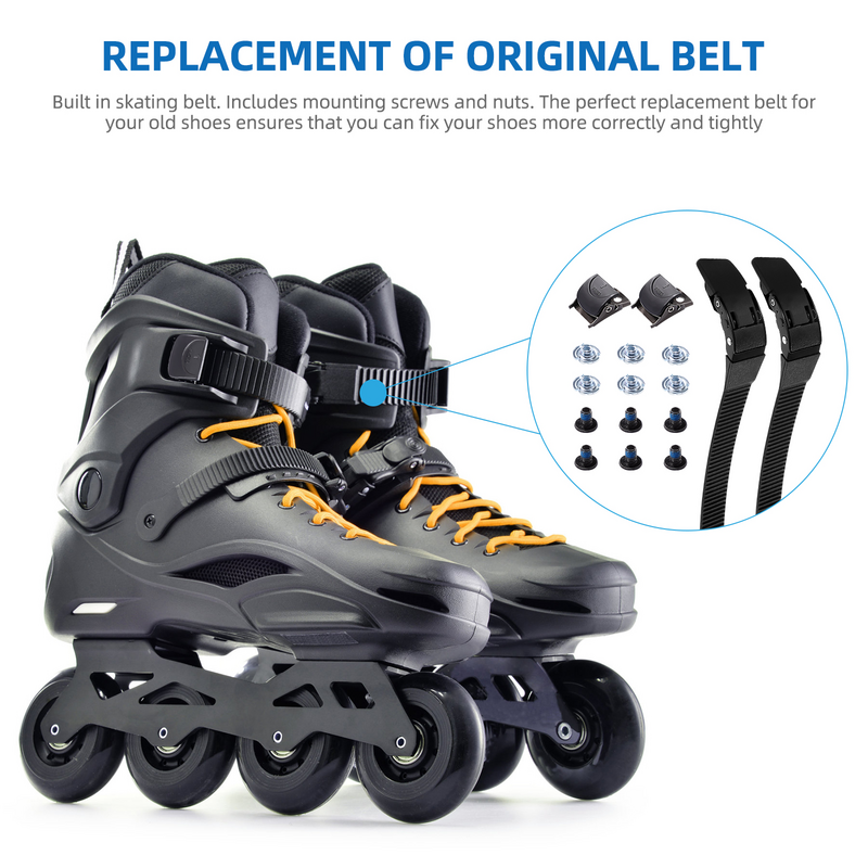 Tali sepatu Skating Universal gesper aksesoris Skate Roller Skate suku cadang pengganti tali sepatu Skating dapat disesuaikan