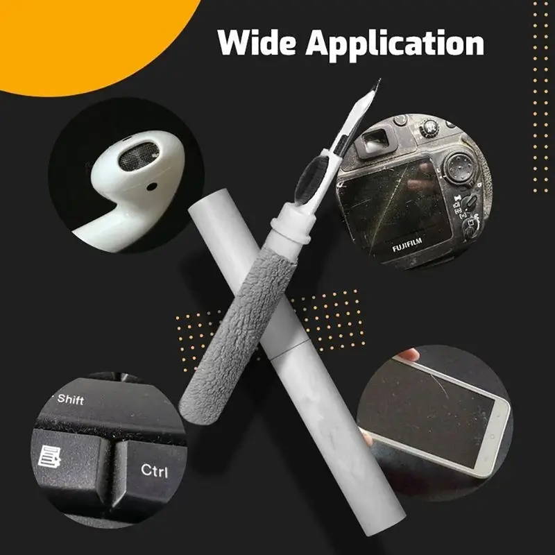 Bolígrafo de limpieza para Airpods, juego de limpiador Compatible con Airpods Pro 1 2, Herramientas de limpieza de auriculares inalámbricos para auriculares Bluetooth