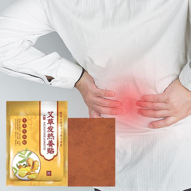 Heating Patch 50pcs Mugwort Patches Natural Plant Extracts Self-Heating Stick On Heating Pad Lower Back Improve Fatigue