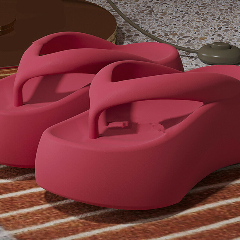 Женские сандалии с толстой подошвой, летние сандалии для дома и пляжа, модель 7,0 года