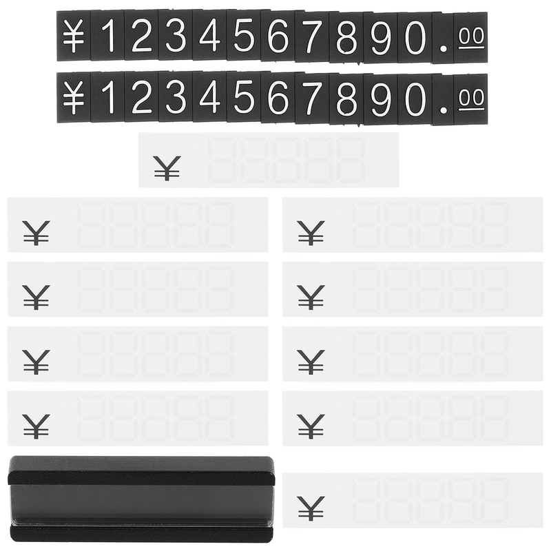 Preço Etiqueta de preço ajustável, Stand Tags para Jóias, Counter Cubes Display Board
