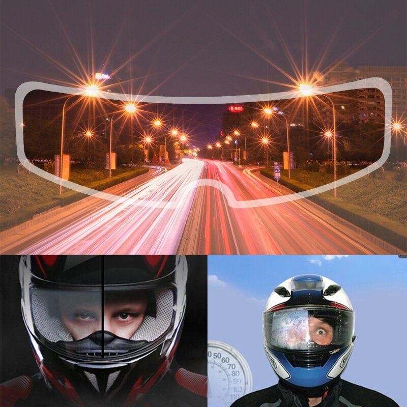 Película parche a prueba lluvia para casco motocicleta, lente antiniebla transparente para K3 K4 AX8