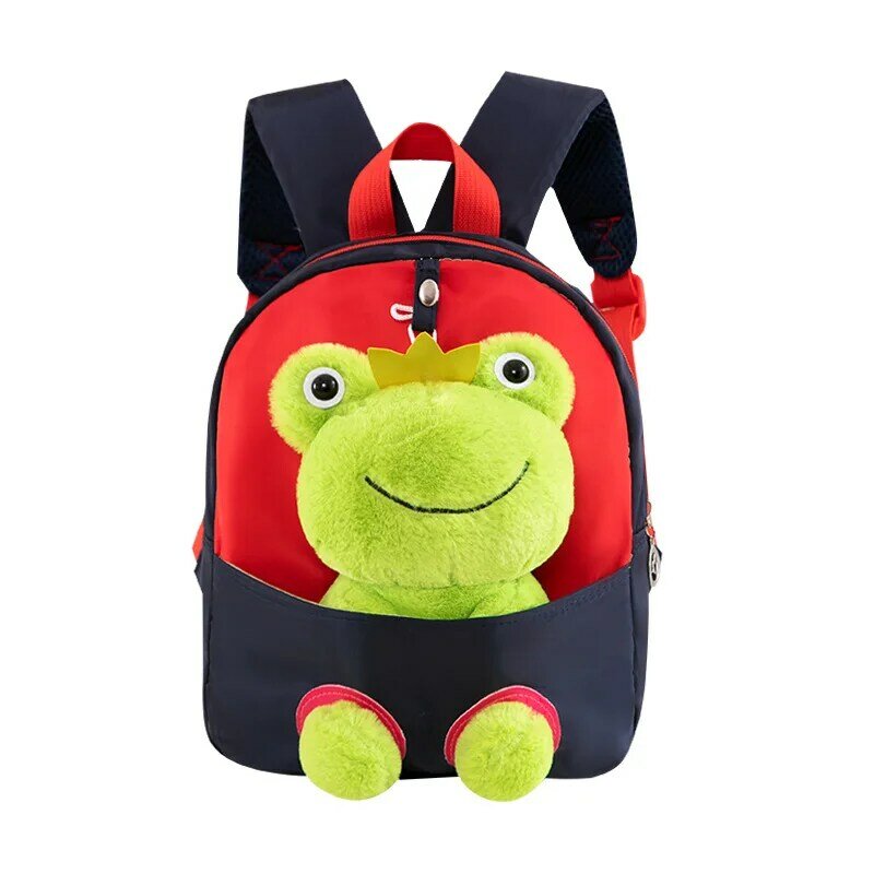 Мультяшный рюкзак для детского сада, маленький и большой класс, детская школьная сумка, съемный симпатичный рюкзак с клубничным медведем