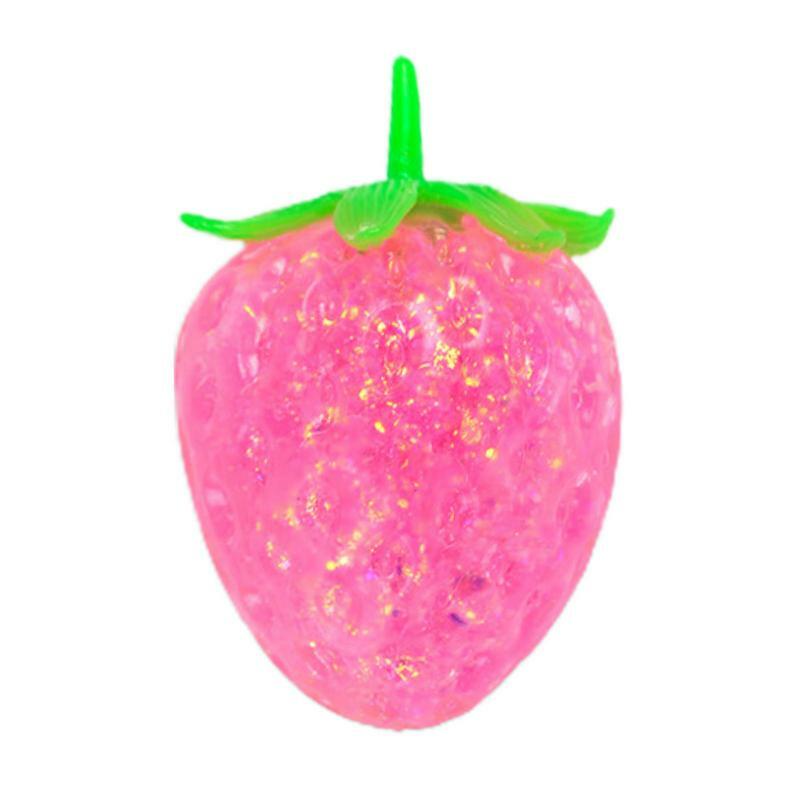 Pinch Color Changing Strawberry Stress Relief Tricky Toys Funny Reduce Pressure Eye-catching Creative Toys Kids Gift Egg Fillers