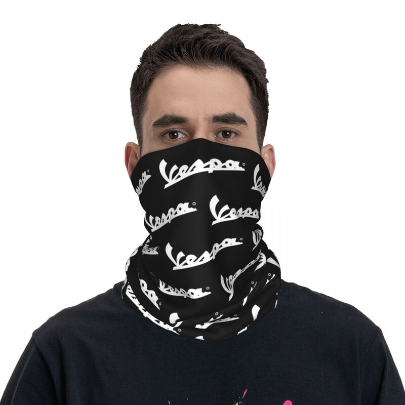 Italy Vespas Motorcycle Merch Bandana Neck Gaiter Mask Scarf Summer Outdoor Sports Headband for Men Women Breathable