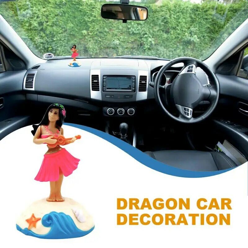Poruszająca głową ozdoba do tańca ozdoba Mini figurka na biurko do dekoracji wnętrza samochodu