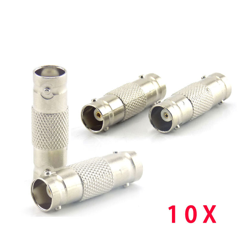 2/5/10pcs BNC Female To BNC Female Coupler Adapter Plug Connector Female Connector For CCTV IP Cameras