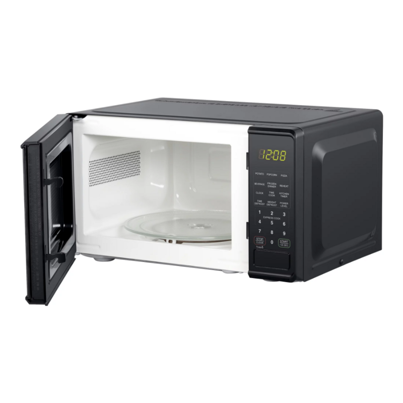 Andalan 0.7 Cu. Ft. Oven Microwave meja, 700 watt, Oven Microwave portabel hitam, termasuk putih dan merah