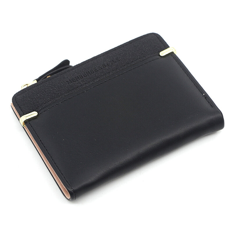 Woman Wallet Mini Purse Black/Blue/Green Mini Wallet with Multiple Card Slots for Driver's License Money Storage