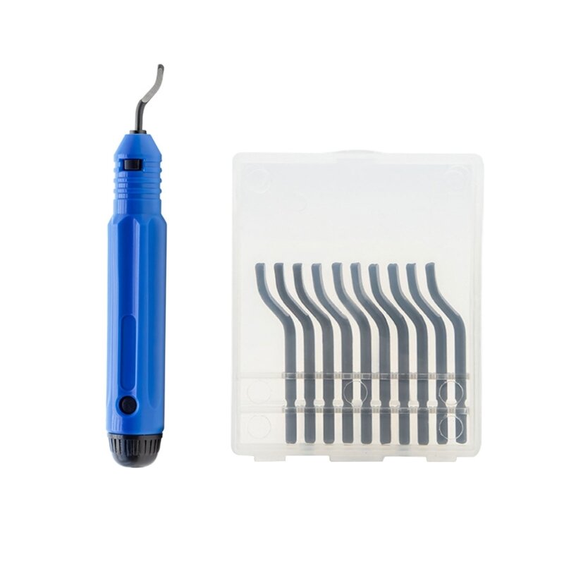 Инструмент для снятия заусенцев DONG с пластиковой ручкой, инструмент для снятия заусенцев, вращающийся на 360 градусов