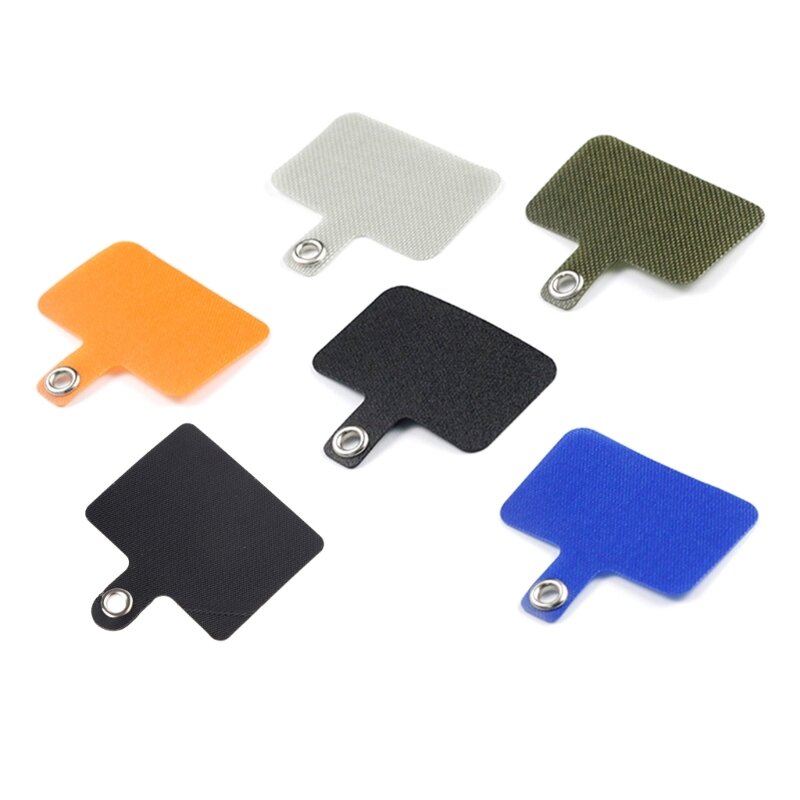 Universal Pendant Plastic Cord Adapter Replacement For Mobile Phone Plastic Card for w/ Transparent Metal Ring to Hook C