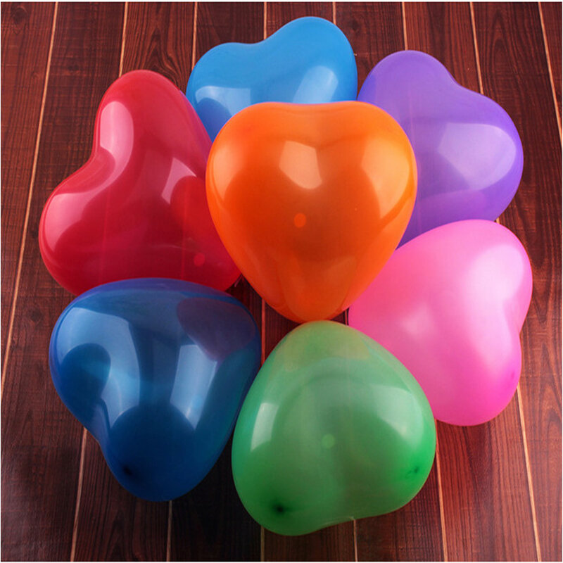 Новинка, 10 шт./лот, 12-дюймовый латексный шар в форме сердца, воздушные шары, надувные воздушные шары для украшения свадьбы, дня рождения, возд...