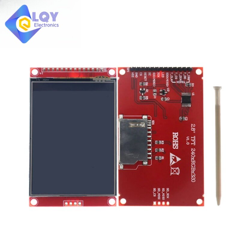 LQY 2.4 2.8 Inch SPI TFT LCD Touch Panel ILI9341 Chicp Serial Port Module With PBC  240x320 SPI Serial Display With Touch Pen
