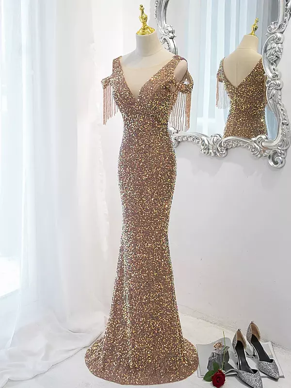 Gaun malam panjang wanita gaun malam elegan untuk wanita gaun Prom 2023 gaun pesta wanita mewah gaun bola
