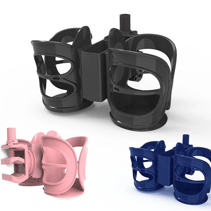 Sturdy And Durable Pushchair Cup Holder Universal Fit Adjustable Convenient Storage Pram Cup Holder