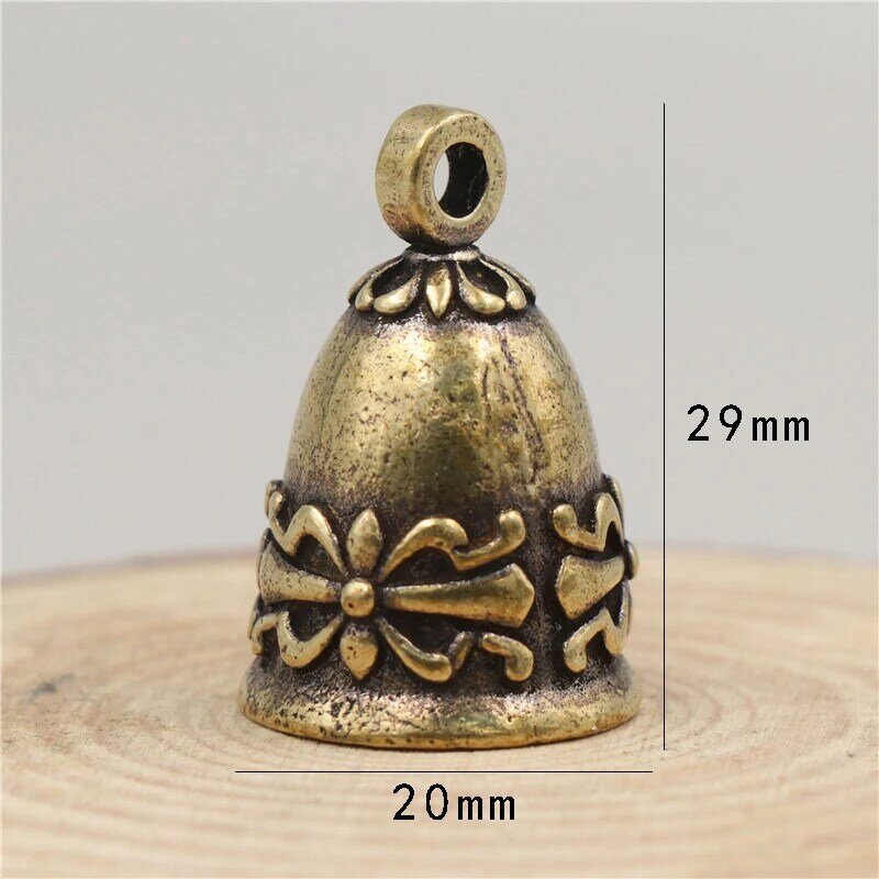 Bell Pendant Jingle Bell Brass Vintage Keyring For Gift Decor Hanging Ornament Making Wind Chimes Decorations