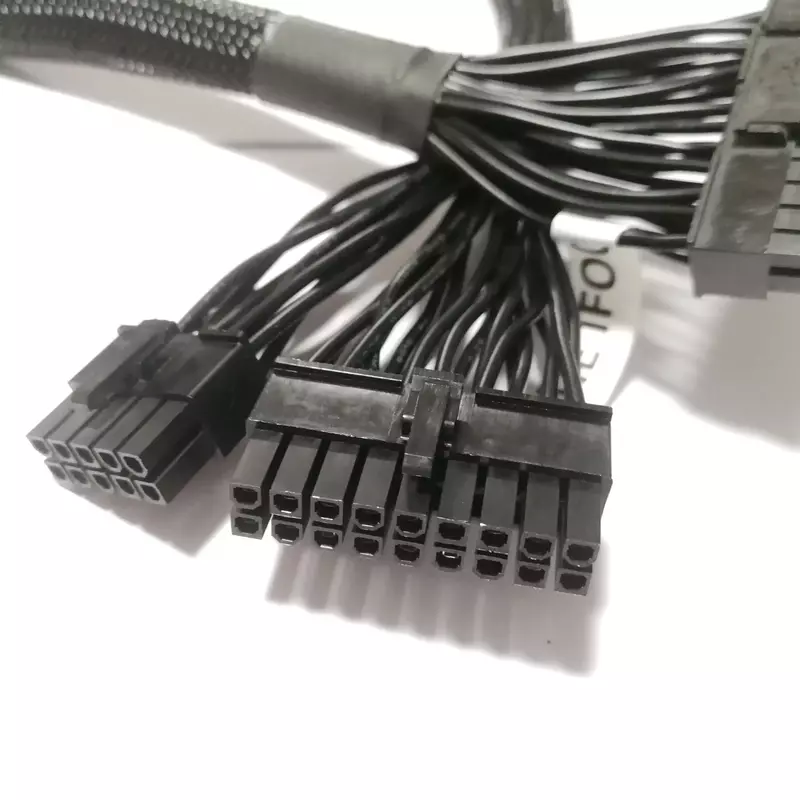 24Pin Mainboard Power Socket for Haiyun Seasonic KM3 PSU series Power Module Cable 60cm 18AWG Pure Copper Wire