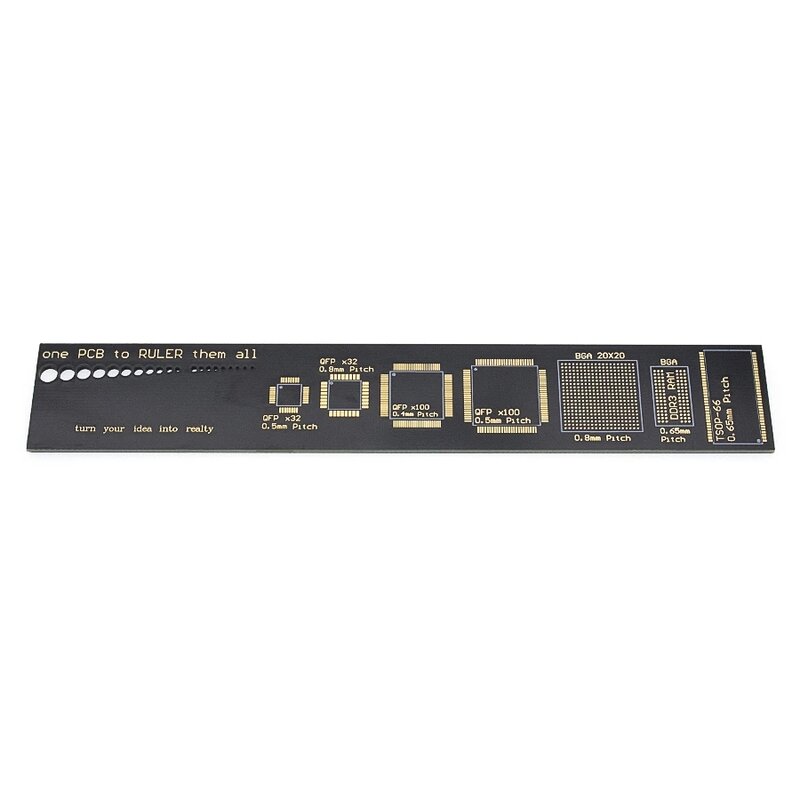 Geeks 제조 업체 PCB Reference Ruler PCB Packaging Units v2-6 전자 엔지니어 용 PCB 눈금자