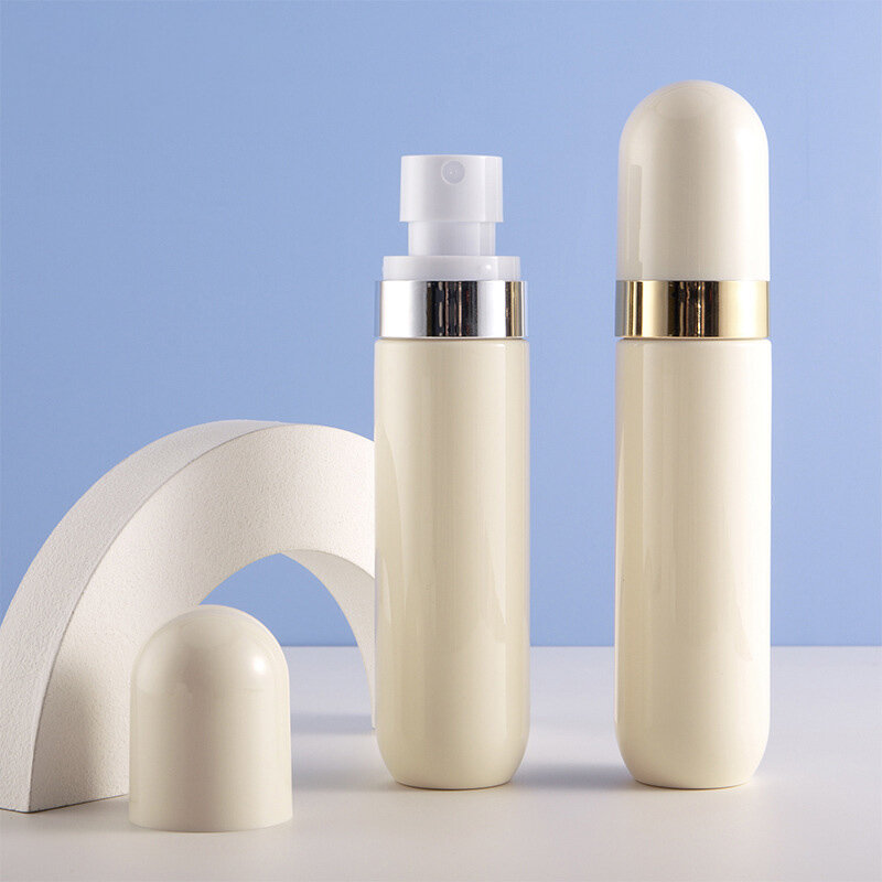 1 pz 40ml/60ml/80ml Mini flacone Spray in plastica a forma di capsula bottiglia di profumo portatile contenitore cosmetico bottiglia riutilizzabile vuota