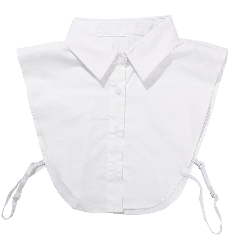Women Detachable Cotton Fake Collars for uniform Sweater Sharp / Round Shaped Neck Blouse Shirt Collar Fake Collar Lapel Top