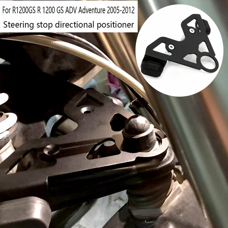 Motorcycle Steering Stop Directional Positioner for R1200GS R 1200 GS ADV Adventure 2005-2012 Black
