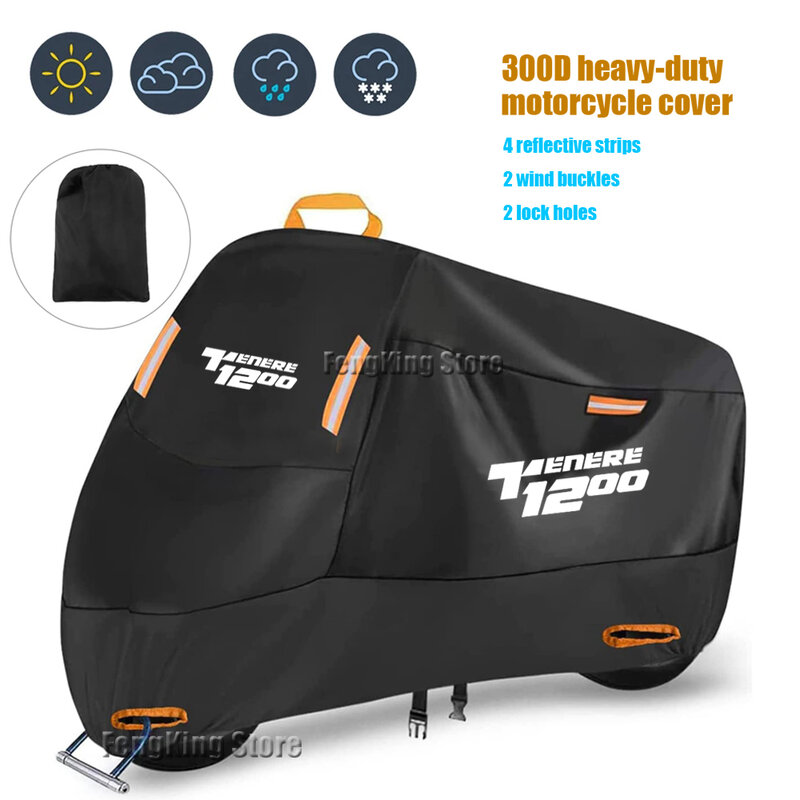 For YAMAHA XT1200Z XT 1200 660 Z Super Tenere XT660Z Tenere Motorcycle Cover Waterproof Outdoor Scooter UV Protector Rain Cover