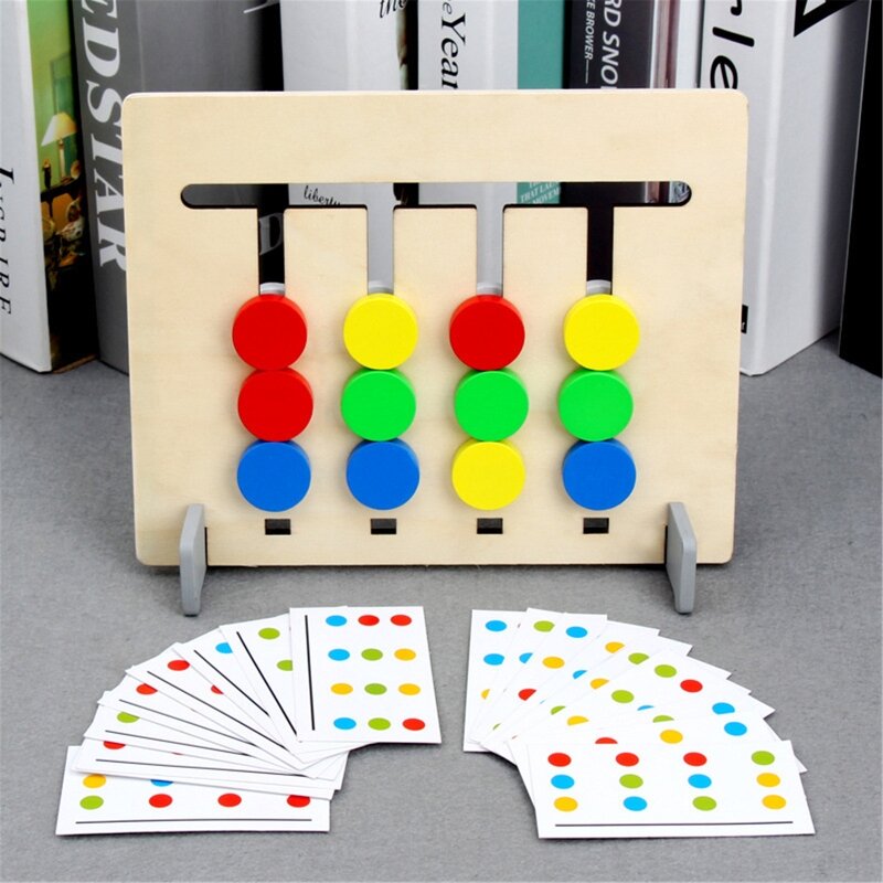 Scacchi in legno Giocattolo Montessori Stimolazione del cervello Gioco Giocattolo abilità motoria fine per bambini
