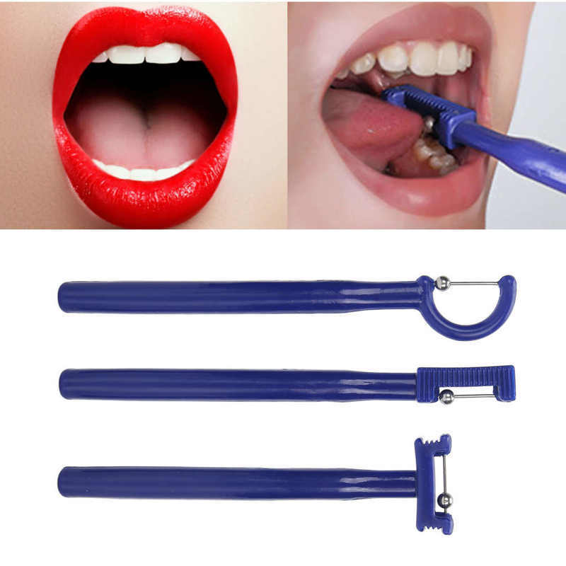 舌と口腔の筋力トレーニングセット、舌の先端のエクササイズツール、レーザー化デバイス、3個