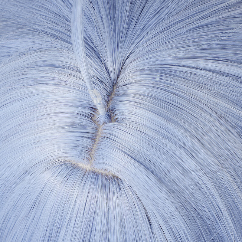 Twilight Blossom Ganyu Peluca de Cosplay de 45cm de largo, pelo sintético resistente al calor, pelucas de Anime