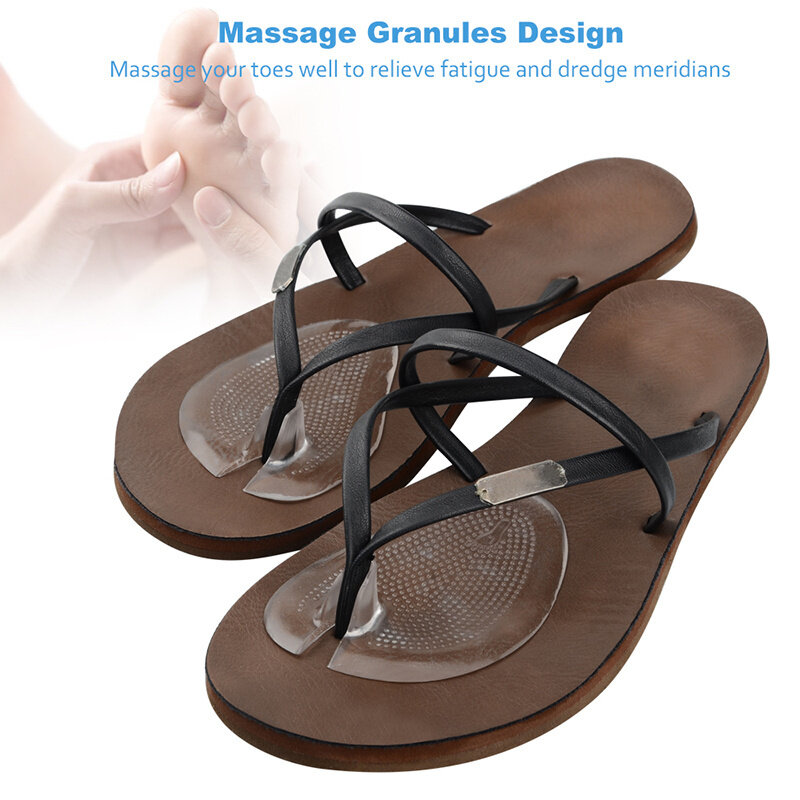 Ốp Nửa Miếng Lót Cho Xỏ Giày Sandal Bàn Chân Trước Chống Trơn Trượt Miếng Lót Mũi Giày Tách Miếng Massage Chân Đế Vô Hình Đệm