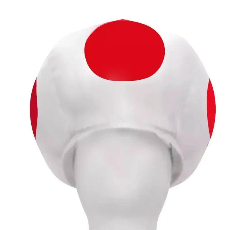 Halloween Cosplay Red Mushrooms Anime Character Toad Mushroom Hat Costumes Vest Pants Kids Boys Party Outfits Accessories Gift