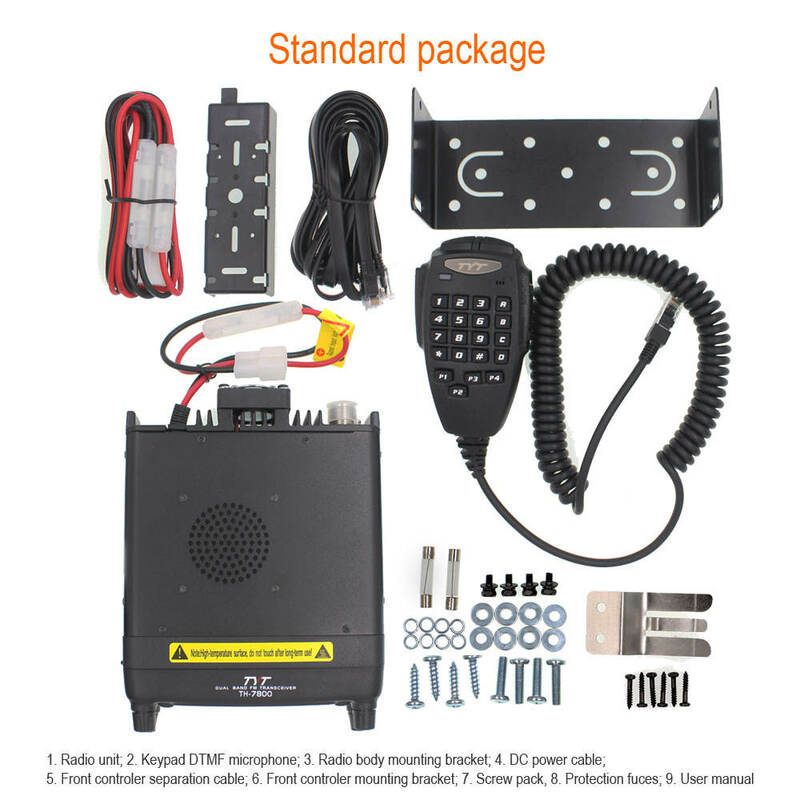 Tyt TH-7800 Autoradio Walkie Talkie Dualband 136-174/400-480MHz UKW/40W UHF Mobile Transceiver Funkgerät