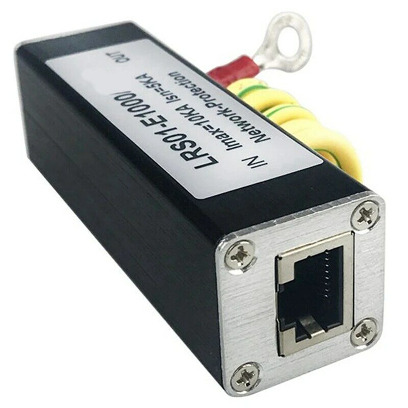 2X POE 1000M pelindung jaringan POE 1000M kamera Monitor pelindung lonjakan RJ45 Gigabit perangkat pelindung Ethernet arester