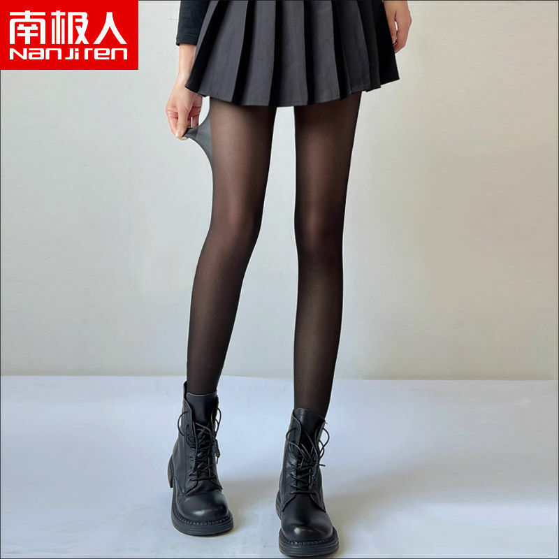 Jk-meia-calça preta feminina, meia-calça ultra ultra fina de seda e nylon com 6 thickness de pele, modelo verão