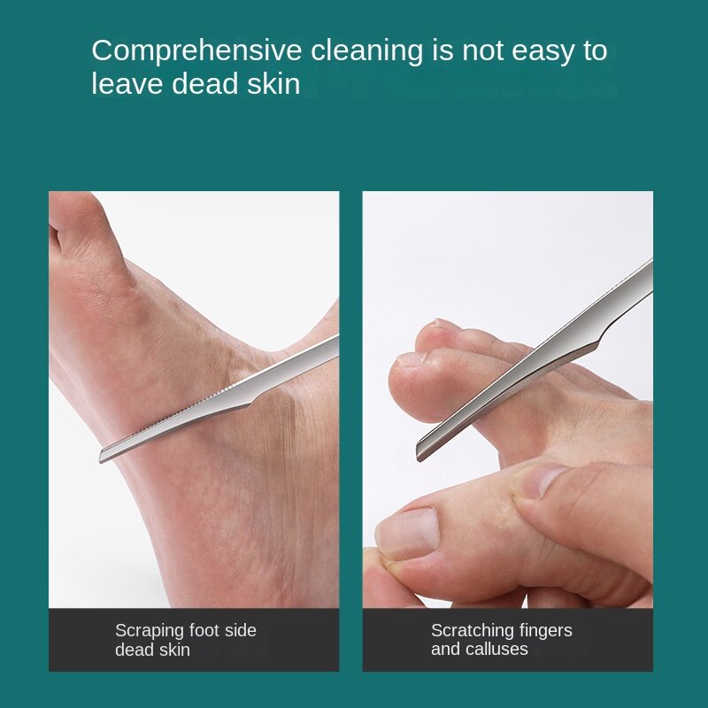 Removedor de pele morta de aço inoxidável para cuidados com os pés, Nail Shaver, Pés Pedicure Knife, Calo Rasp Arquivos