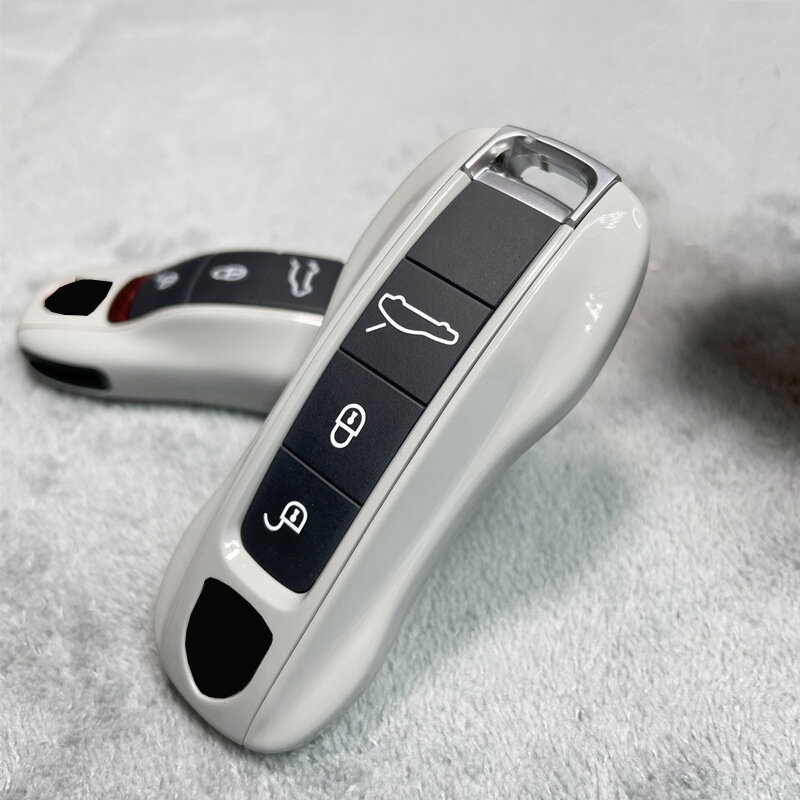 Funda de llave subgris para mando a distancia, accesorios de reemplazo para mando a distancia de Porsche 718 911 Panamera Cayenne Macan Boxster Cayman