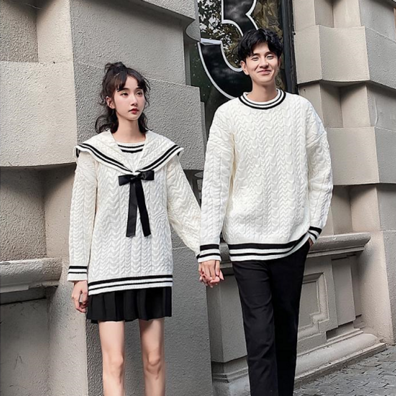 2023 nowy dziergany sweter mężczyzna dzianiny sweter Casual V-neck męska odzież zimowa Slim Fit topy w koreańskim stylu Vintage grube swetry biały