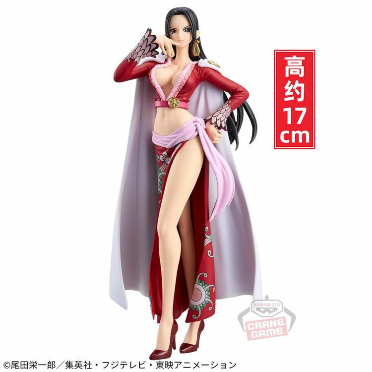 Feminino Imperador Figura Anime, Boa Hancock, Estátua Modelo PVC, Boneca Ornamento, Brinquedo Colecionável, Decoração Presente, 17cm, 1 Pc