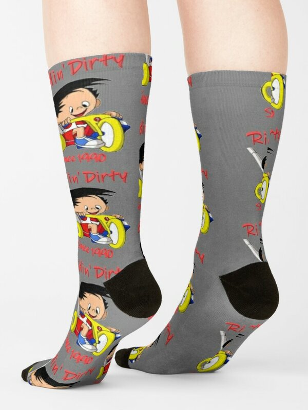 Bobby's World-calcetines tobilleros "Ridin' Dirty Since 1990, para hombre y mujer, ideas para regalos de San Valentín