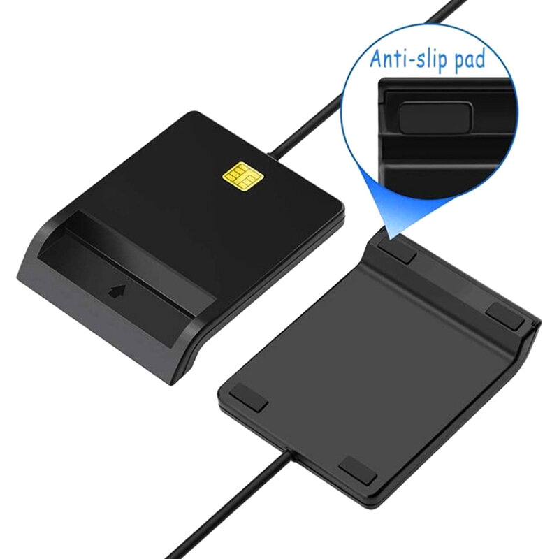Pembaca kartu pintar USB, pembaca kartu pintar USB SD mikro/TF Bank memori ID elektronik DNIE dni citizen sim cloner konektor adaptor pembaca kartu Id
