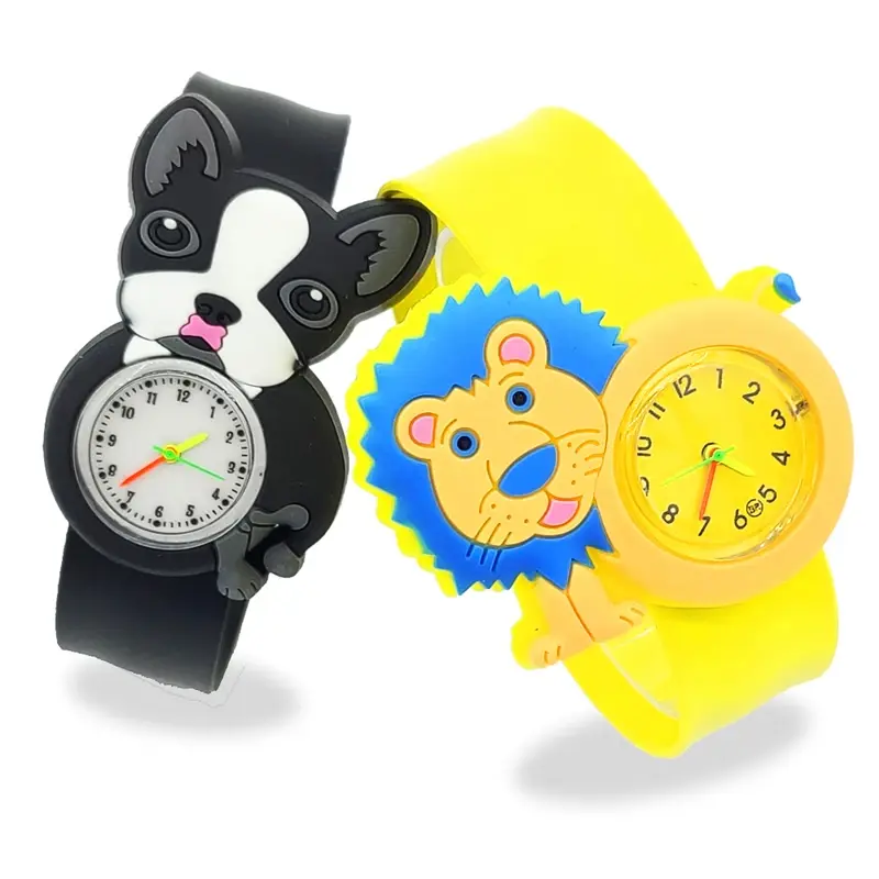 Leuke Panda Dinosaurus Horloge Kids Verjaardagscadeau Jongens Meisjes Klok 3D Eenhoorn Horloge 1-13 Jaar Oude Kinderen Quartz horloge Baby Speelgoed