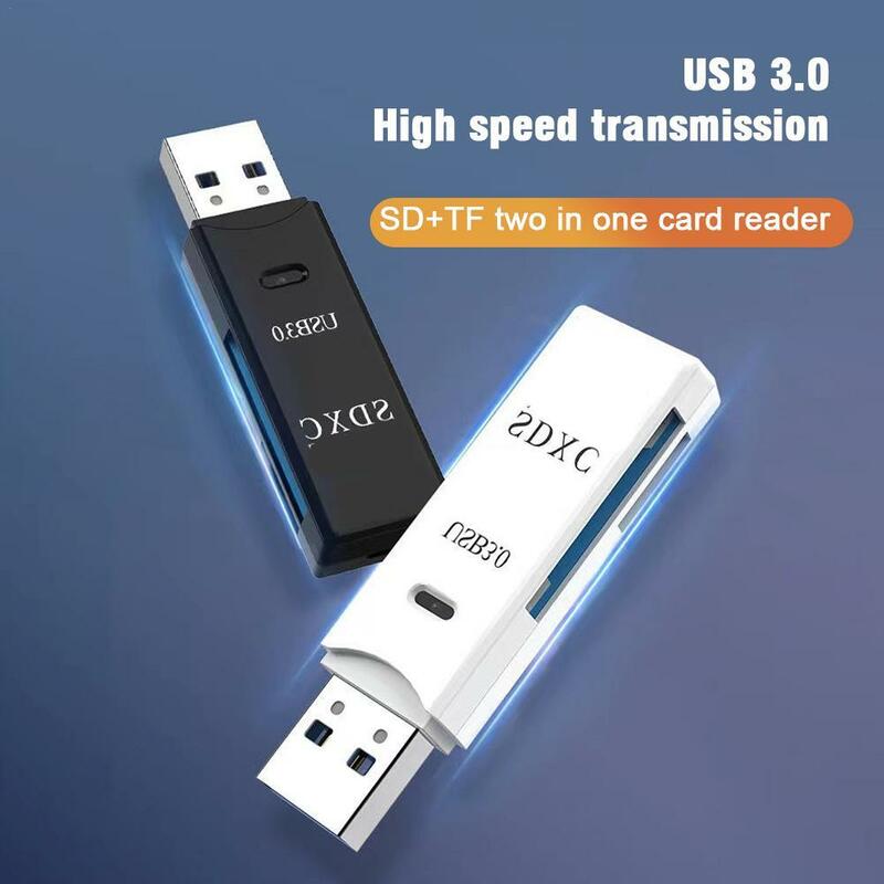 1pc Kartenleser USB 3,0 zu Micro SD TF Speicher karte Lese adapter Hoch geschwindigkeit 2 in 1 Kartenleser für Telefon PC Laptop Zubehör