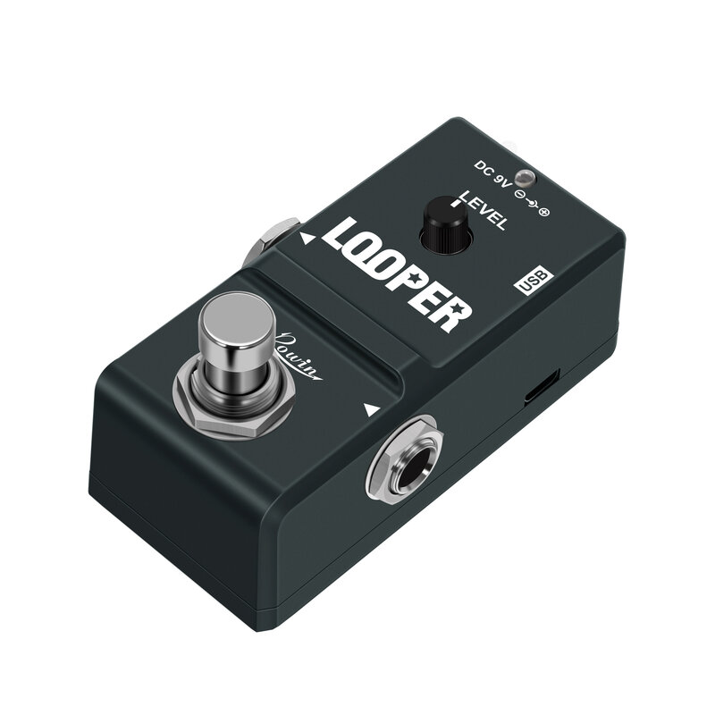 Rowin LN-332 48K Looper Electric Guitar Effect Loop Pedal 10 Minutos de Looping Overdubs Ilimitado Porta USB True Bypass