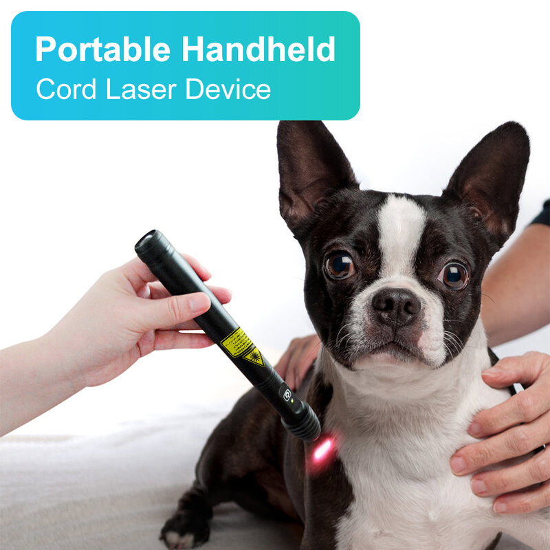 100mW 650nm Cold Laser Therapy Acupuncture Pen for Pets Injury Pain Treatment Reduce Inflammation