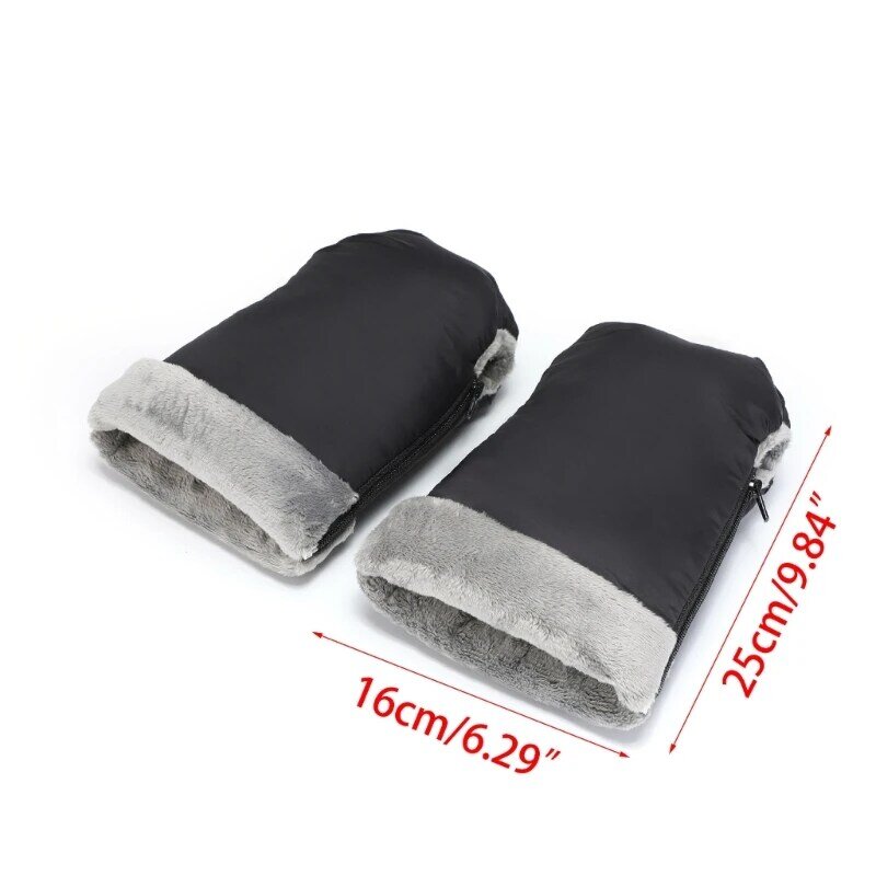Winter Mittens Cozy Stroller Hand Gloves for Baby Stroller & Pushchair Windproof Hand Muff for Mostly Brand Strollers